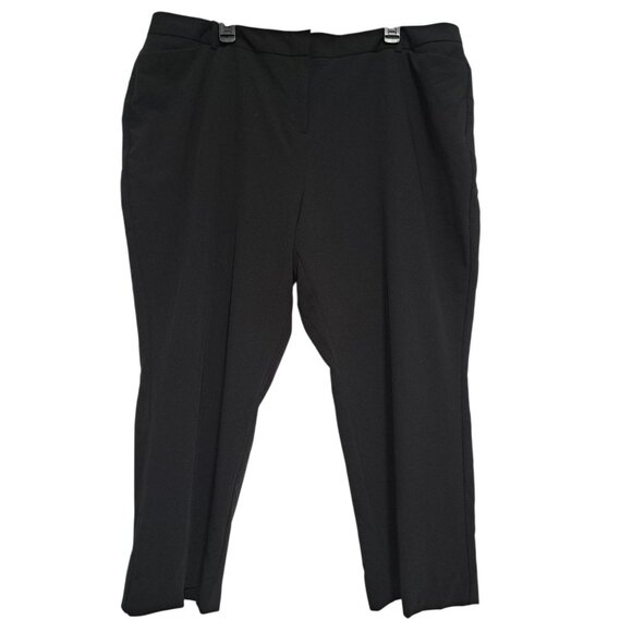 Worthington Woman Perfect Trouser Pants 20W black Stretch Career Work Slacks - Picture 1 of 7
